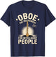 Oboe The Instrument for Intelligent People Woodwind T-Shirt - T-Shirt | Navy
