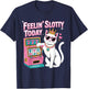 Feeling Slotty Today Gambling Casino Funny Slot Machine Cat T-Shirt - T-Shirt | Navy