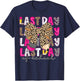 Happy Last Day of School Coquette Bow Pencil Teacher Student T-Shirt - T-Shirt | Navy