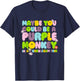 Fisher-Price Purple Monkey - Maybe You Could Be T-Shirt - T-Shirt | Navy