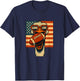Autruche Amusant Football Retro Game Day T-Shirt - T-Shirt | Navy