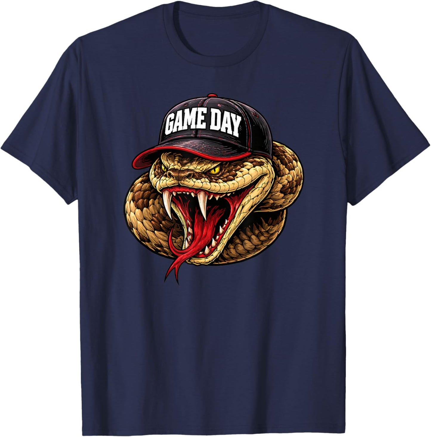 Diamondback Snake Women Boys Girls Kids T-Shirt - T-Shirt | Navy