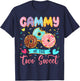 Gammy Of The Two Sweet 2Nd Birthday Girl Donut Matching T-Shirt - T-Shirt | Navy
