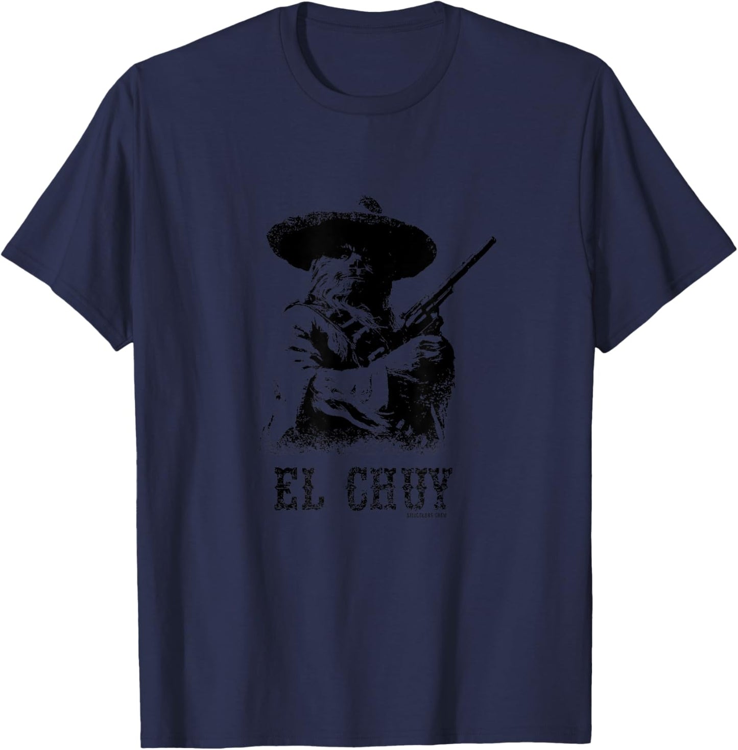 Smugglers Crew -Adult , Blue, Small, Short Sleeve, Classic Fit, Western, Space, Science Fiction Fans, Comic Book Enthusiasts, Mexican Culture Lovers T-Shirt - T-Shirt | Navy
