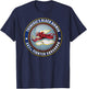 302nd Fighter Squadron P-51 Mustang Red Tail Emblem T-Shirt - T-Shirt | Navy