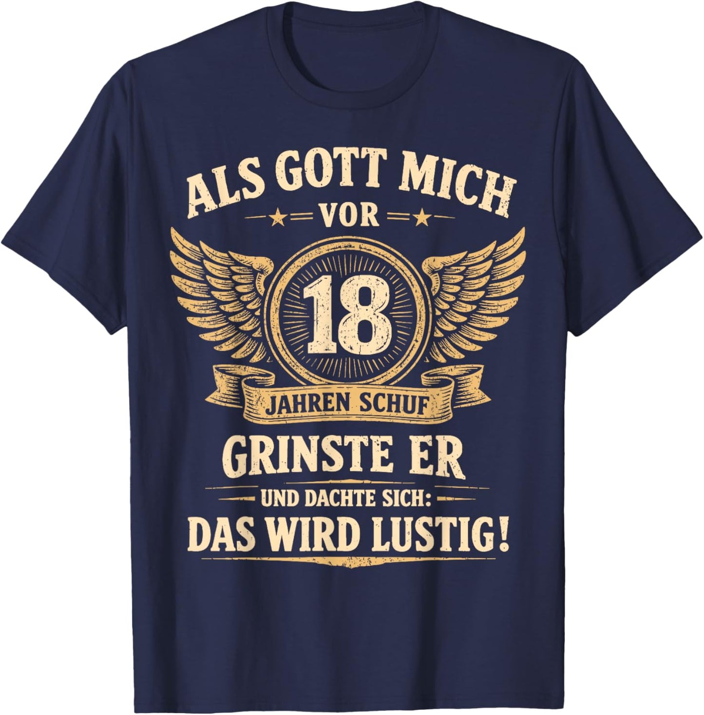 18th Birthday Boy Girl 18 Years 2008 Funny Gift T-Shirt - T-Shirt | Navy