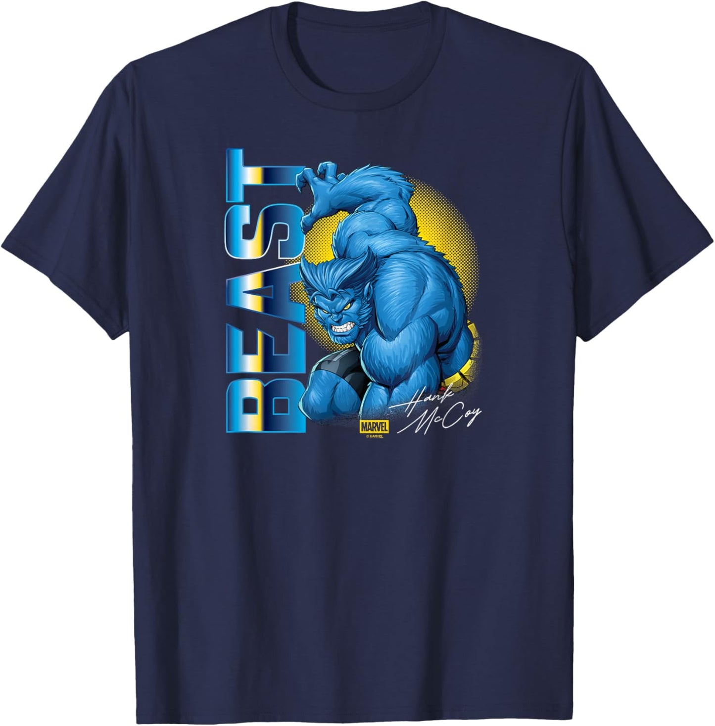 X-Men - Beast Logo T-Shirt - T-Shirt | Navy