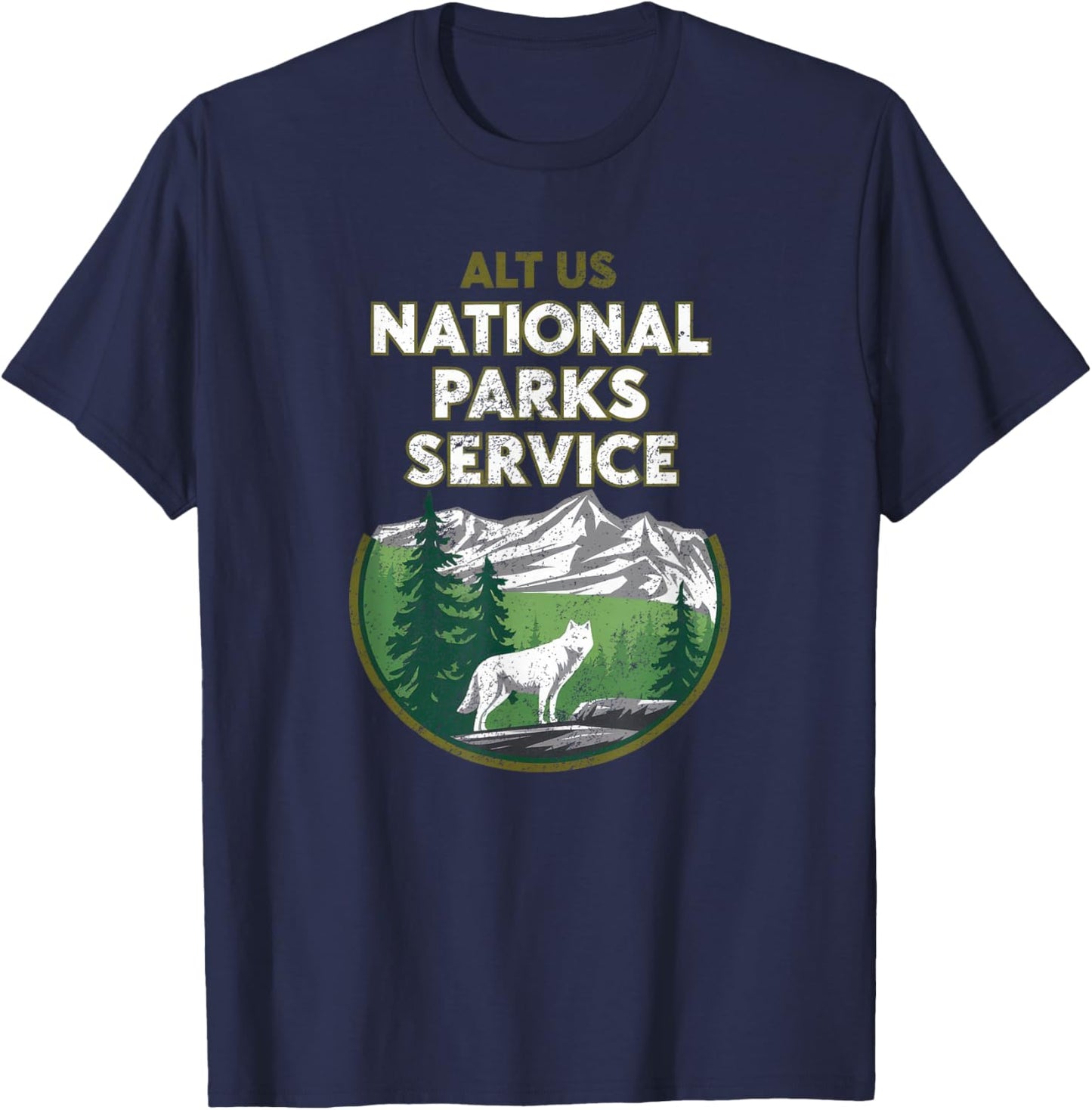 Alt US National Parks Service Resist For T-Shirt - T-Shirt | Navy
