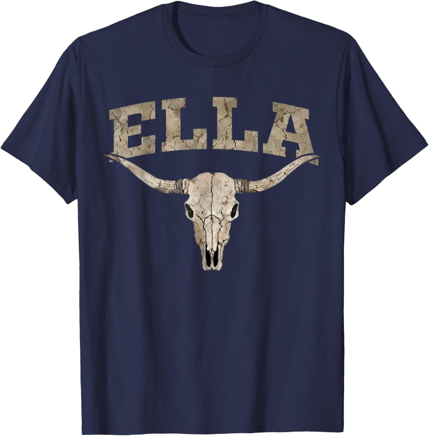 Ella Surname Funny Retro Vintage 80s 90s Gifts Women T-Shirt - T-Shirt | Navy