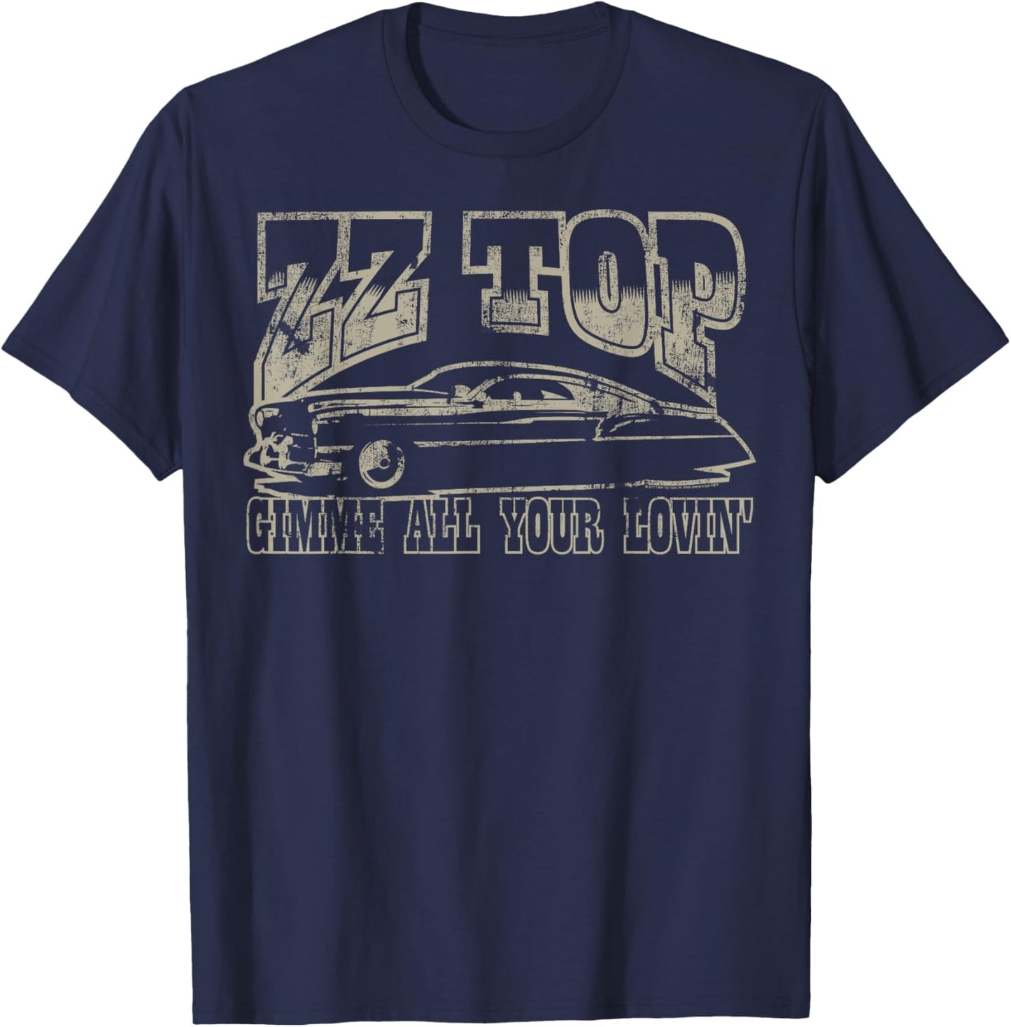 ZZ Top Gimme All Your Lovin' T-Shirt - T-Shirt | Navy