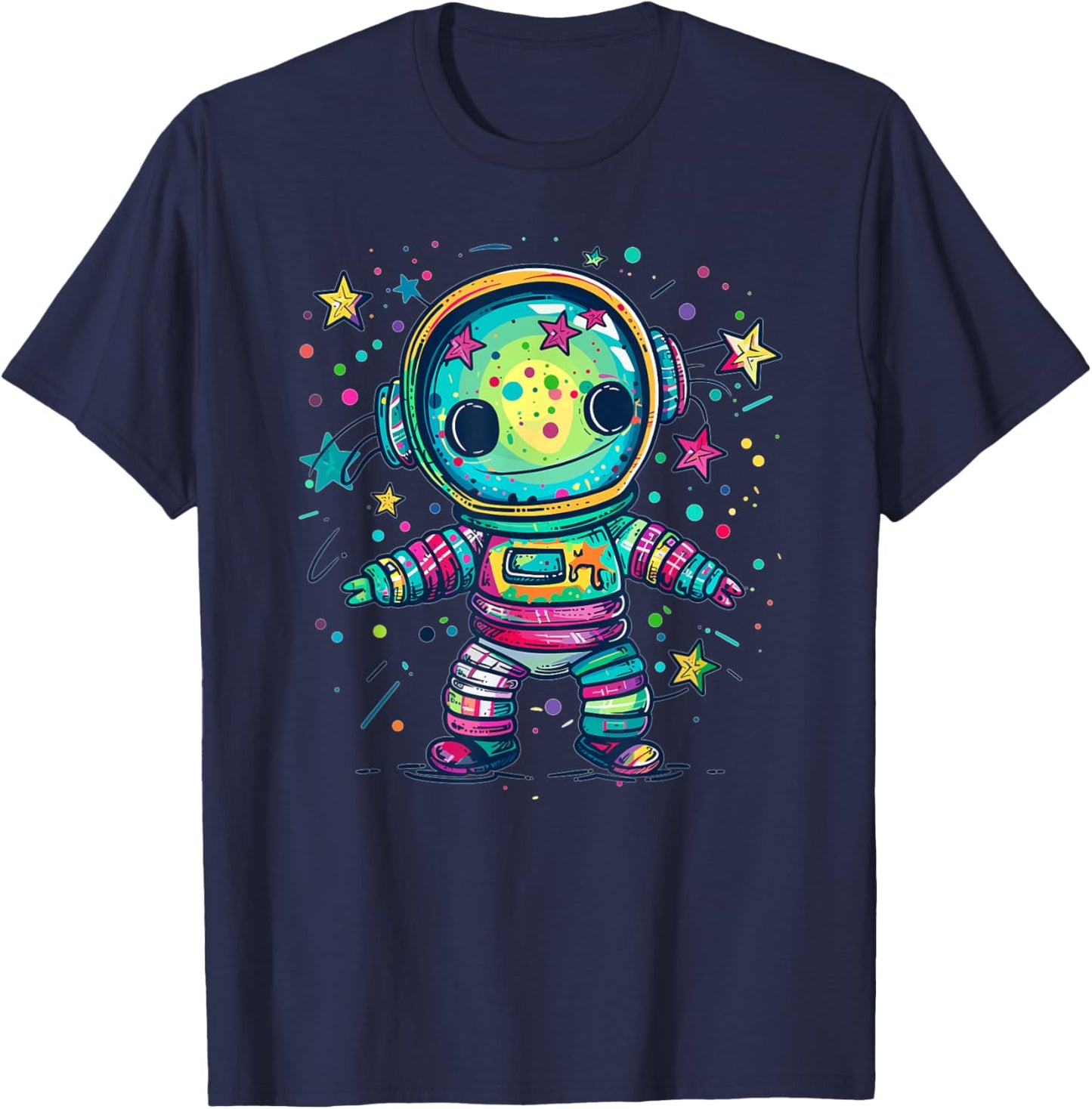 Outer Space Voodoo Doll I Space T-Shirt - T-Shirt | Navy