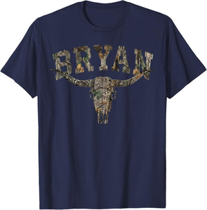 Vintage Bryan Last Name Gifts Women Kids T-Shirt - T-Shirt | Navy