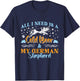 German Shepherd ALL I WANT IS COLD BEER Funny Men's T-Shirt - T-Shirt | Navy