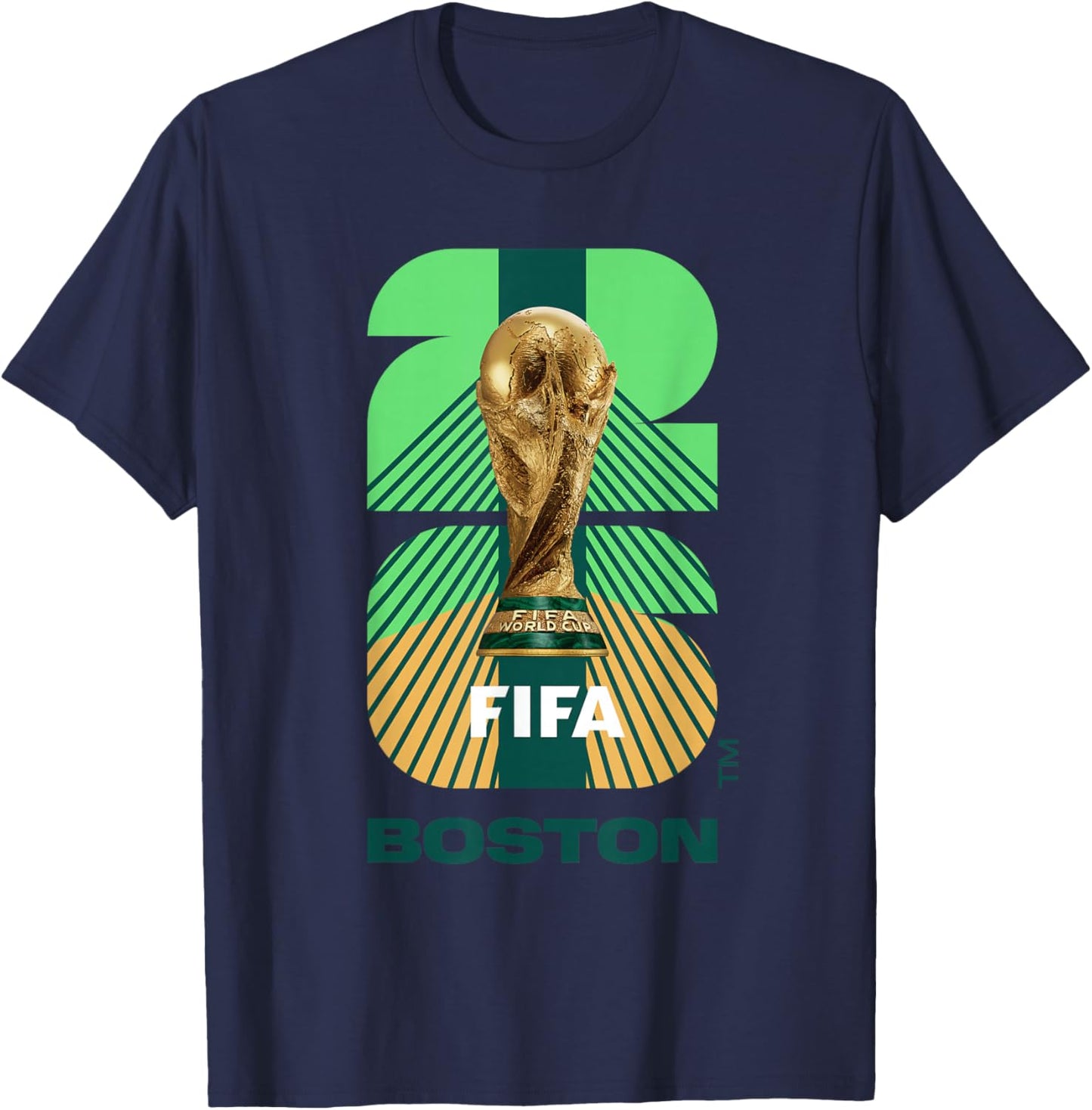 FIFA World CUP26 Boston Trophy Color T-Shirt - T-Shirt | Navy