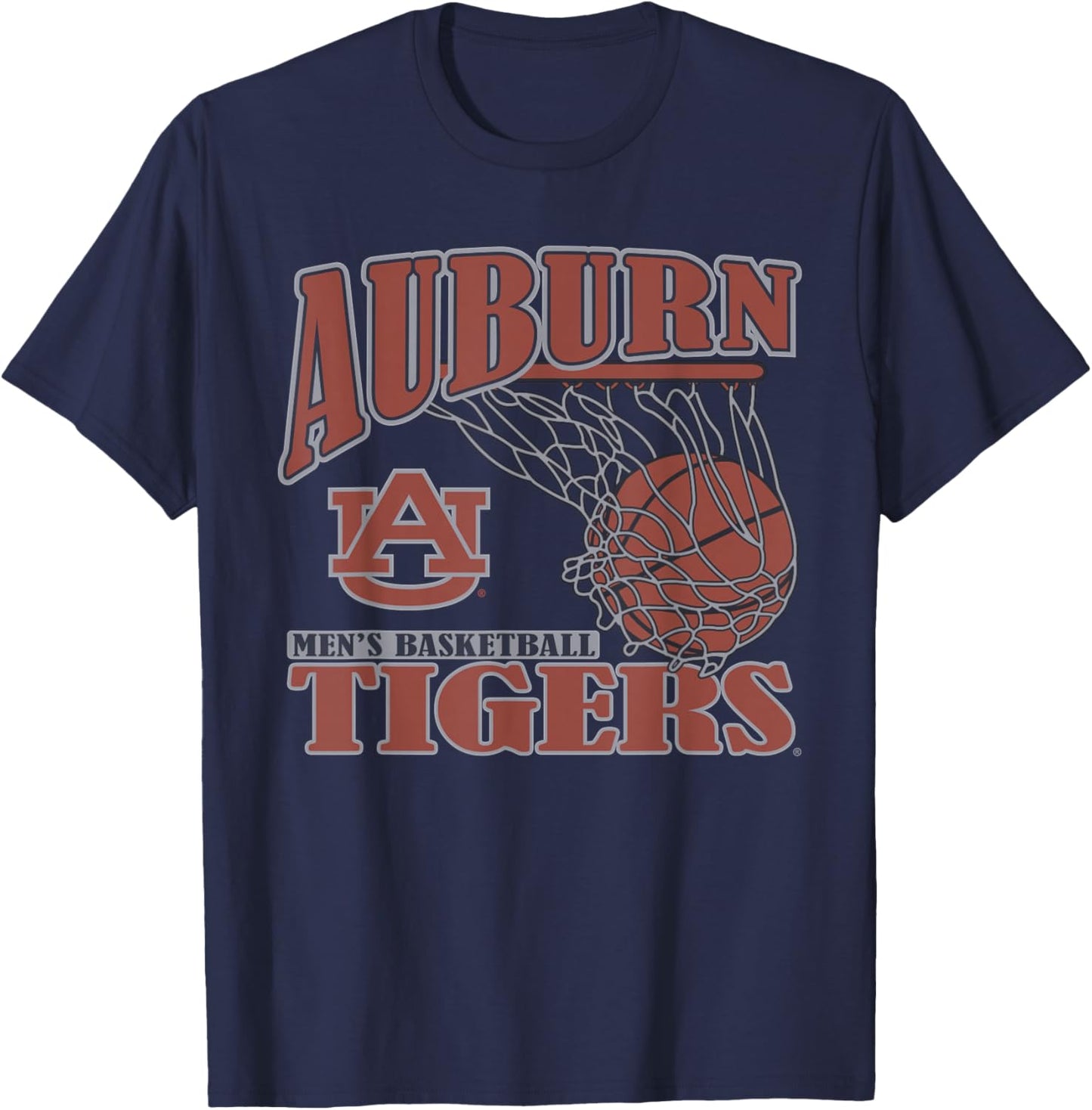 Auburn Tigers Men's Basketball Vintage Lift Navy T-Shirt - T-Shirt | Navy