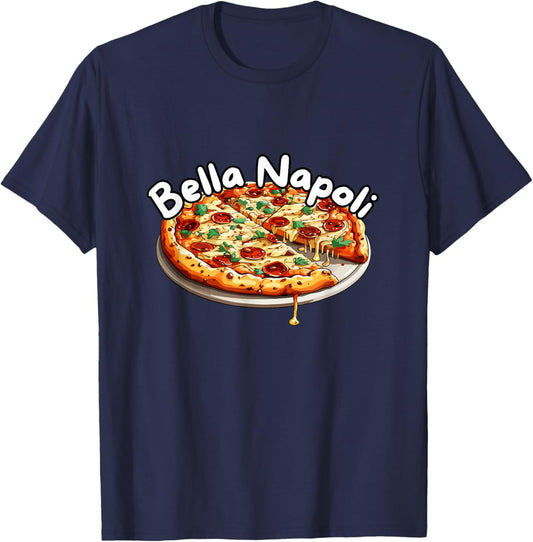 Bells Napoli Schlager Apres Ski Pizza Naples Hit Party T-Shirt - T-Shirt | Navy