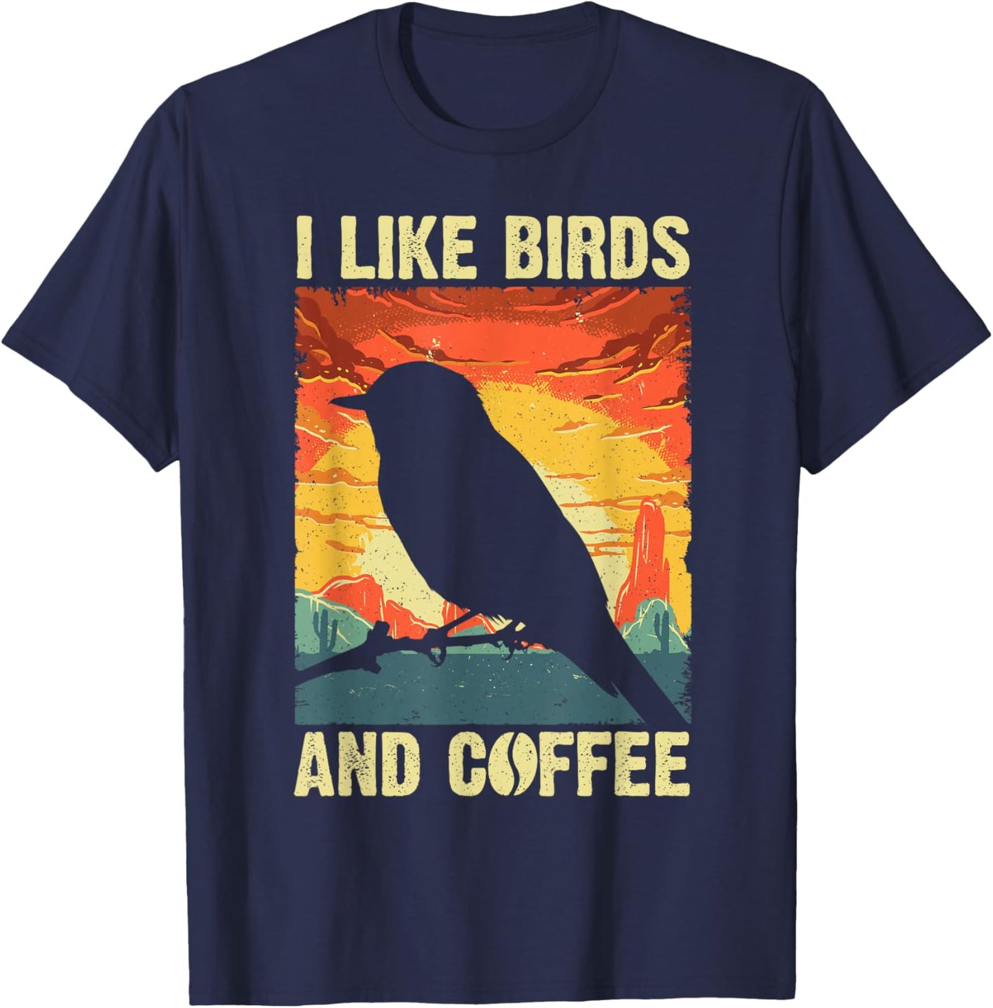 Best Bird Art Women Birding Nerd Birder Bird Watcher T-Shirt - T-Shirt | Navy