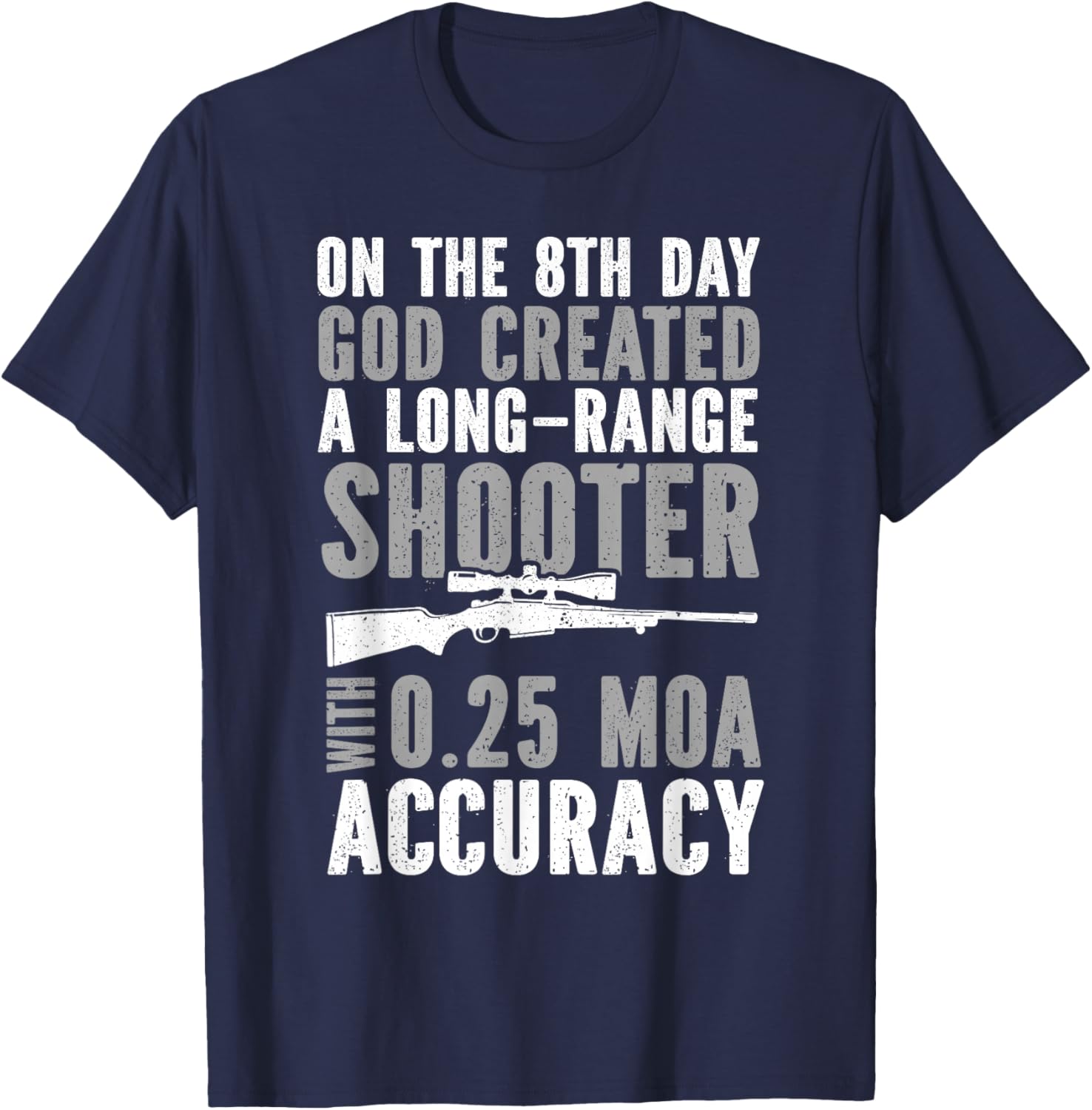 Long Range Shooting Marksman Precision Rifle Shooting T-Shirt - T-Shirt | Navy