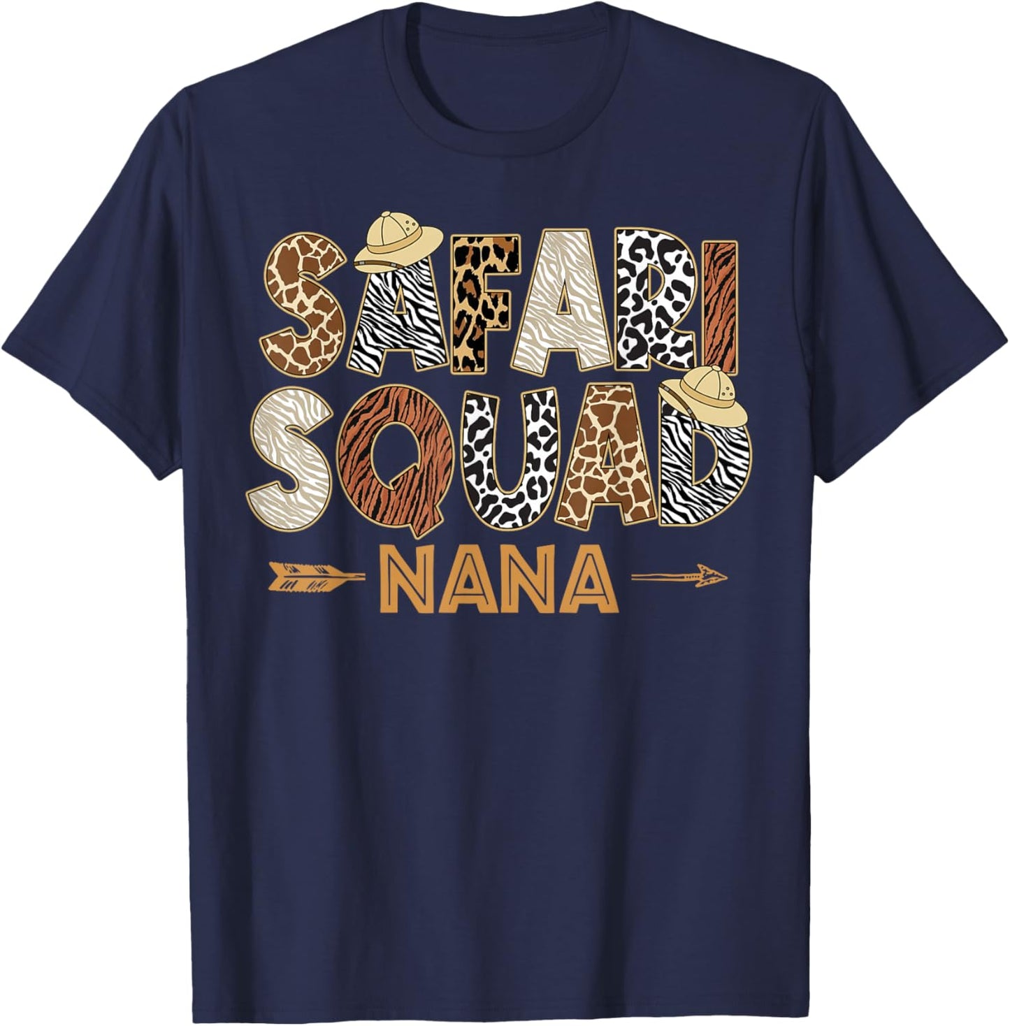 Safari Zoo Safari Squad Nana of Birthday Boy Girl T-Shirt - T-Shirt | Navy