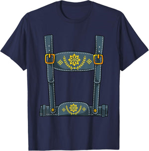 Oktoberfest Outfit Boys Lederhosen Costume Germany Bavarian T-Shirt - T-Shirt | Navy