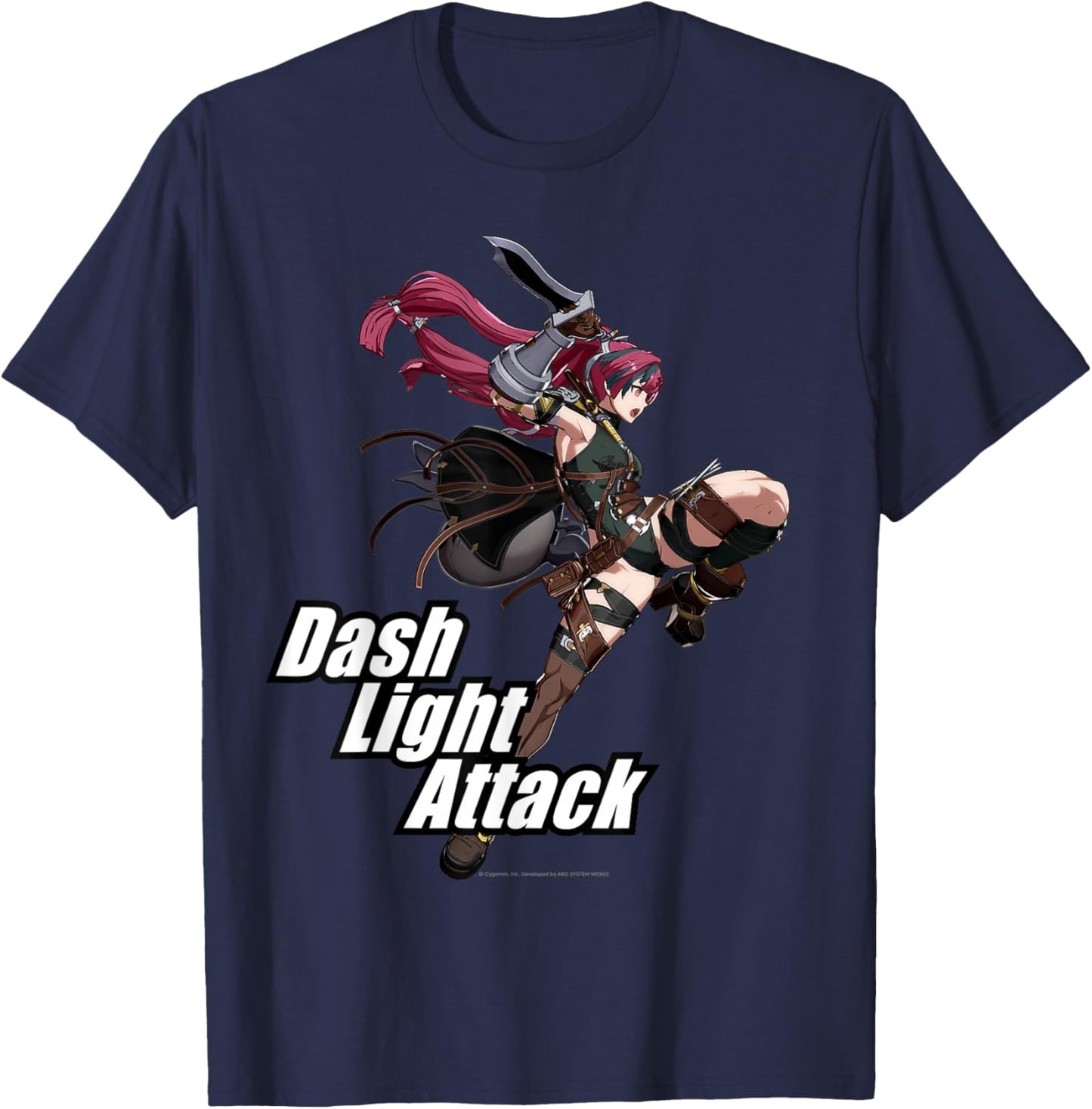Granblue Fantasy Versus: Rising Dash Light Attack Meg T-Shirt - T-Shirt | Navy