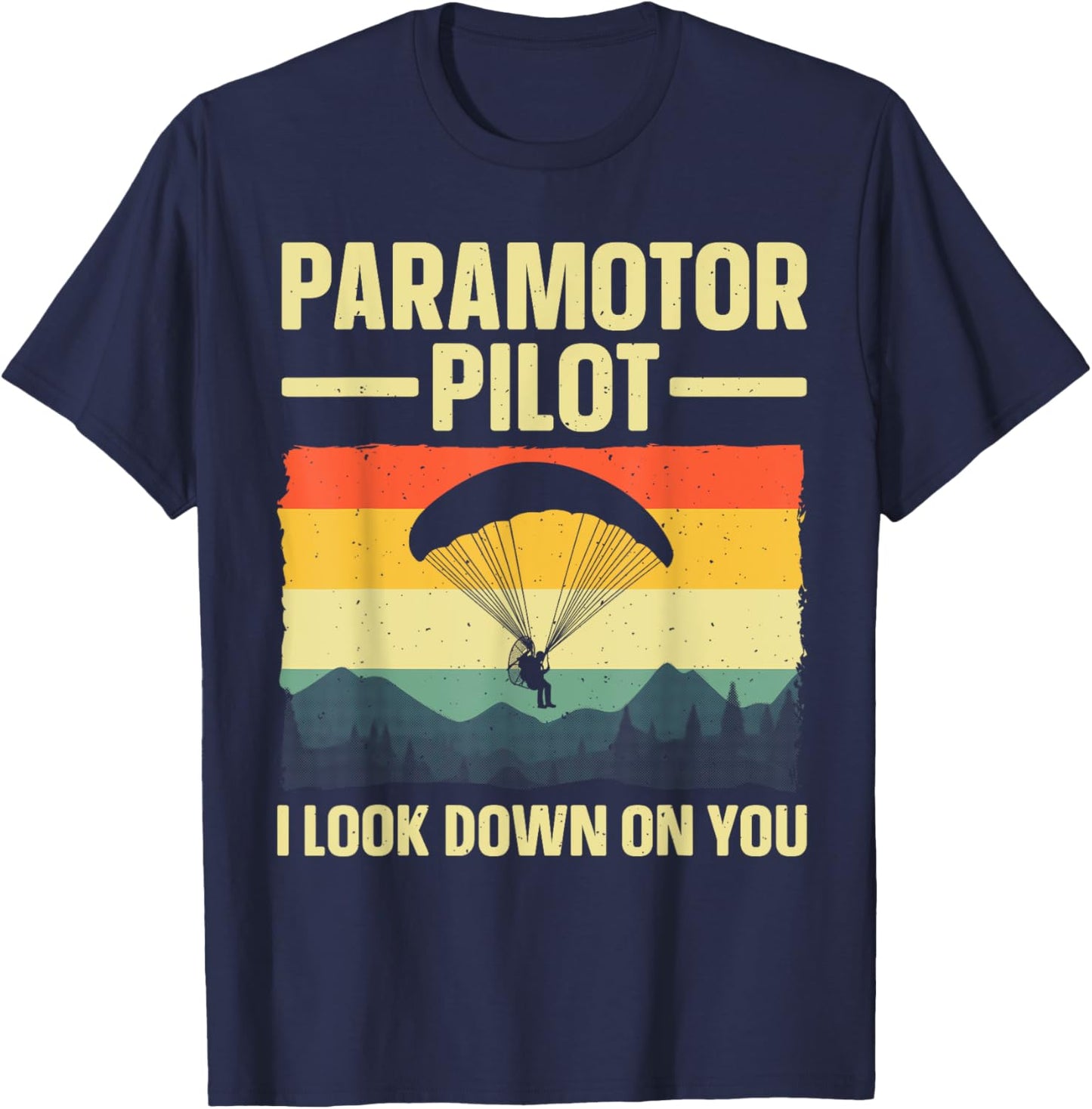 Funny Paramotor Art Women Paraglider Paramotor Lover T-Shirt - T-Shirt | Navy
