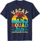 Vacay Squad 2026 Summer Vacation Family Friends Trip Palm T-Shirt - T-Shirt | Navy