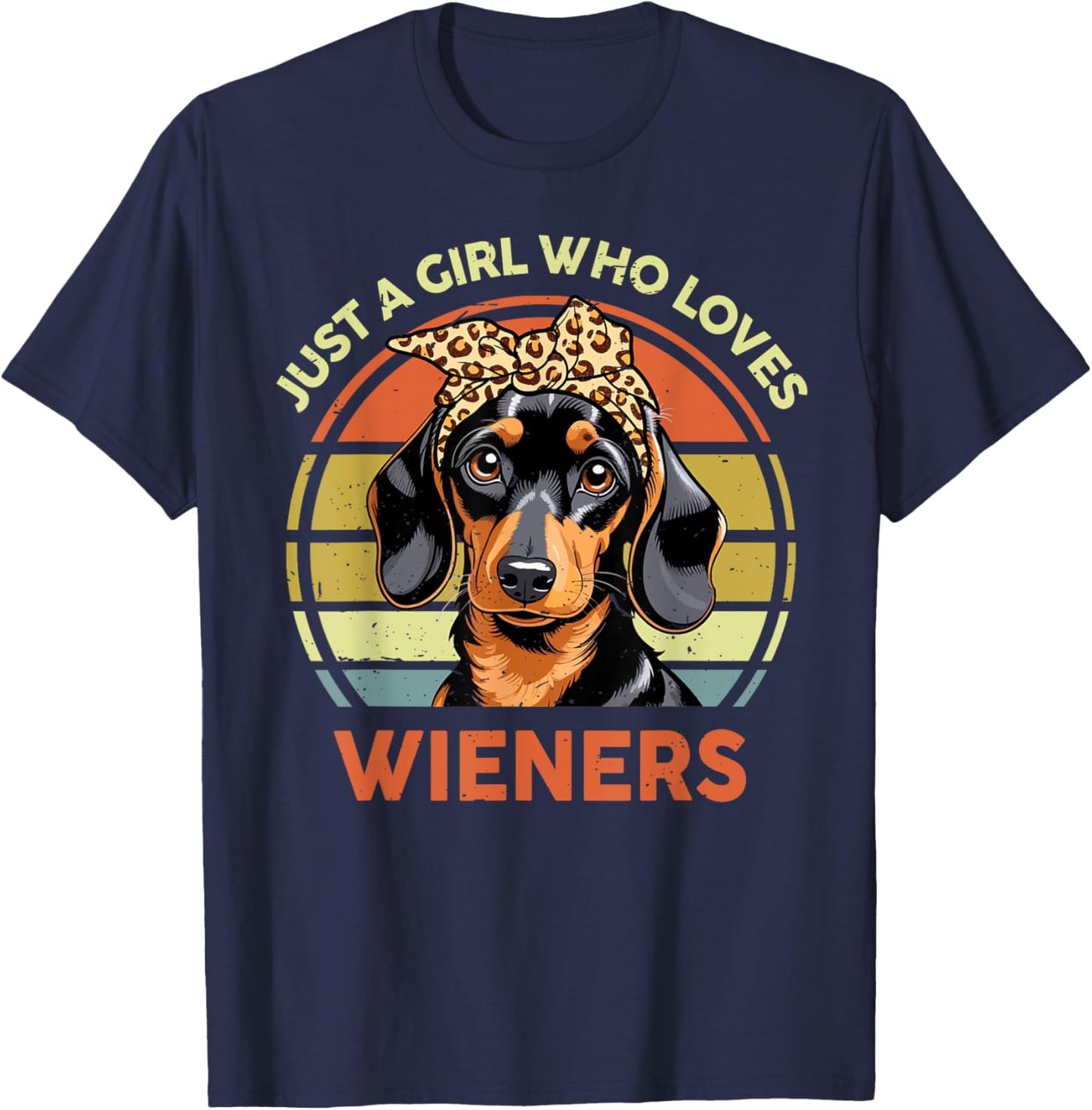 Wiener Dog Mom T-Shirt - T-Shirt | Navy