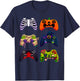 Halloween Skeleton Zombie Gaming Controllers T-Shirt - T-Shirt | Navy