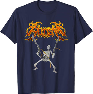 Retro Autism Skeleton Meme Funny Men, Women, Kids, Halloween T-Shirt - T-Shirt | Navy