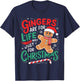 Ginger Are For Life Not Just For Christmas Funny Gingerbread T-Shirt - T-Shirt | Navy
