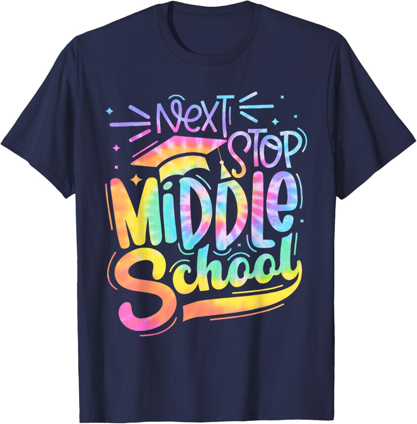 Next Stop Middle School Elementary School Graduation 2024 T-Shirt - T-Shirt | Navy