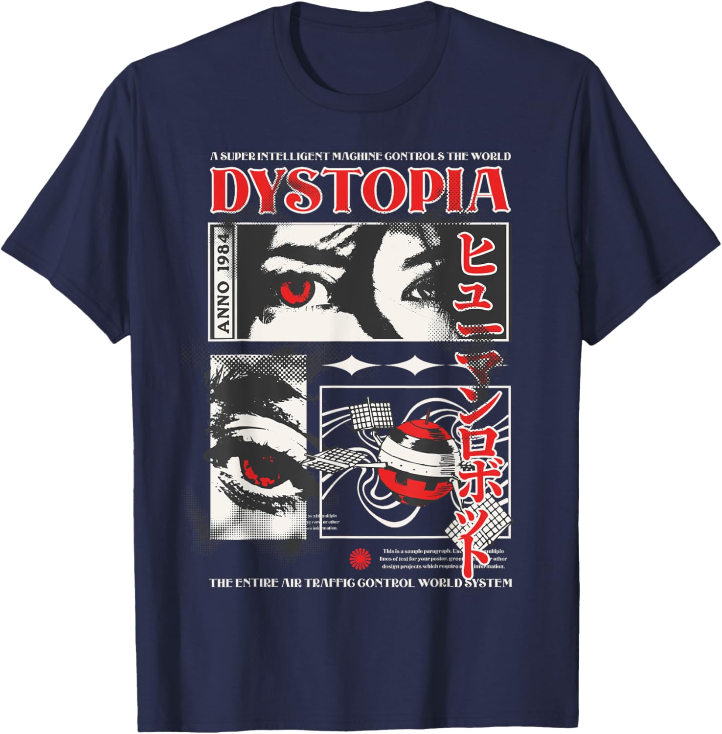 Dystopia T-Shirt - T-Shirt | Navy