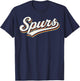 Vintage Spurs Retro Classic Gifts Women Kids T-Shirt - T-Shirt | Navy