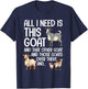 Funny Goat Design Women Kids Boer Pygmy Goat Lover T-Shirt - T-Shirt | Navy
