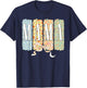 Mama Brushstroke Mothers Day Cute Coquette Bow Top T-Shirt - T-Shirt | Navy