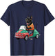 Cool Cane Corso in Fiat 500 - Funny Dog Lover Men Women T-Shirt - T-Shirt | Navy