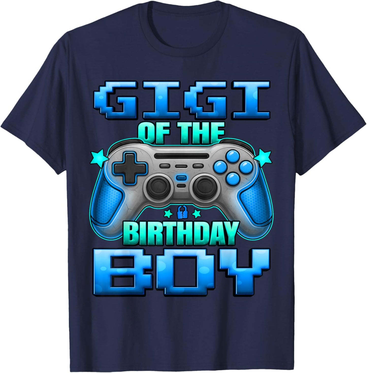 Gigi of The Birthday Boy Matching Family Grand Mother T-Shirt - T-Shirt | Navy