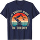 Vintage It Should Work in Theory Funny Robotics Lover T-Shirt - T-Shirt | Navy