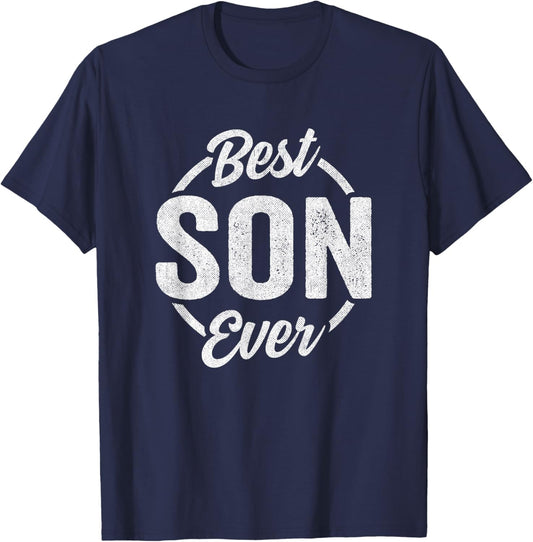 Funny Son Birthday Retro Vintage Best Son Ever T-Shirt - T-Shirt | Navy