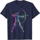 Archery Player Woman Child and Girl T-Shirt - T-Shirt | Navy