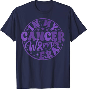 Groovy In My Cancer Warrior Era Hodgkin's Lymphoma Awareness T-Shirt - T-Shirt | Navy