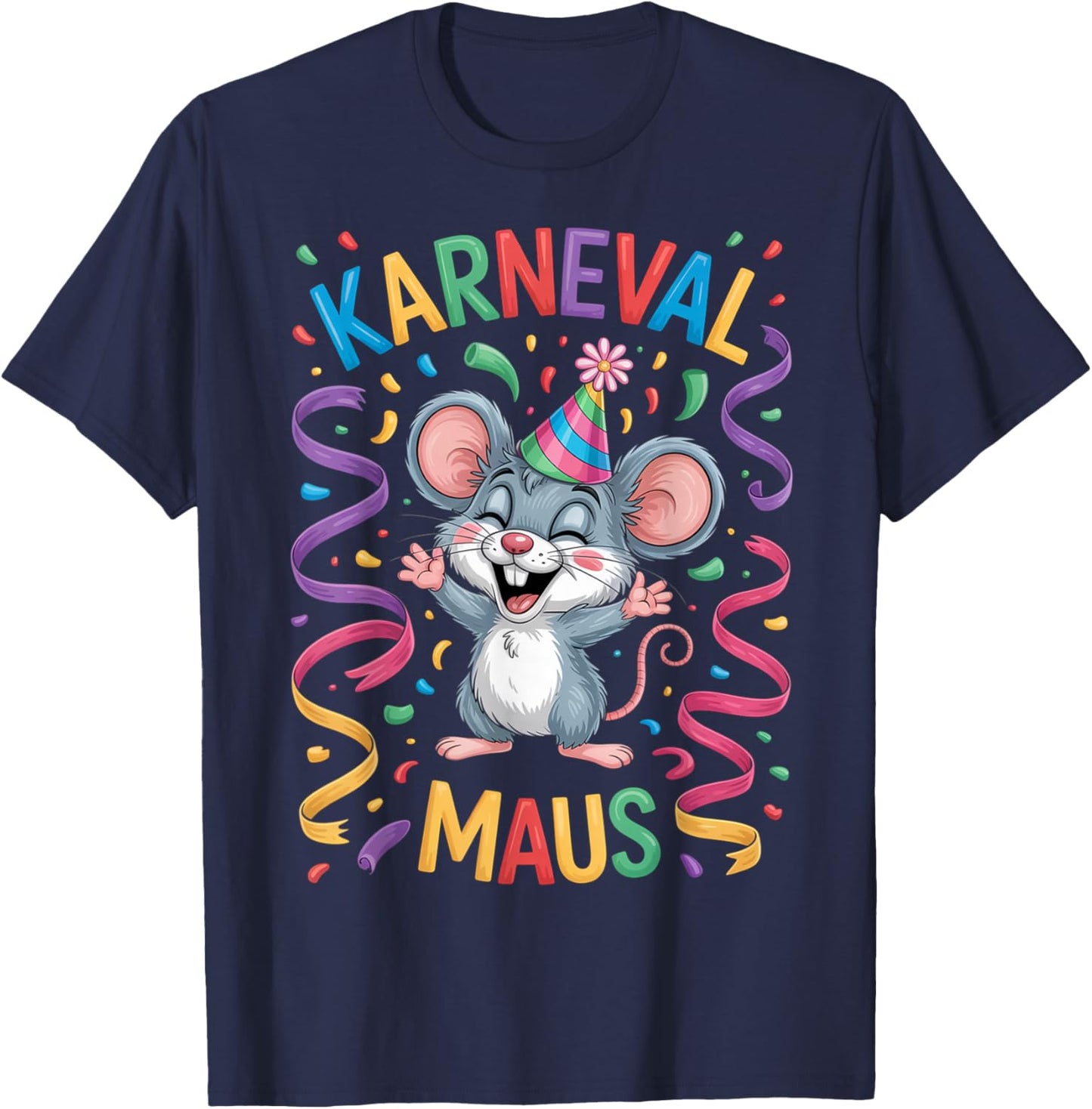Carnival Mouse Carnival Cologne For Cologne Alaaf Carnival Mouse T-Shirt - T-Shirt | Navy