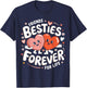 Cute Besties Forever Hearts Friendship Girls Valentines Day T-Shirt - T-Shirt | Navy