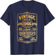 60th Birthday Man Woman 60 Years Decoration 1966 Gift Funny T-Shirt - T-Shirt | Navy