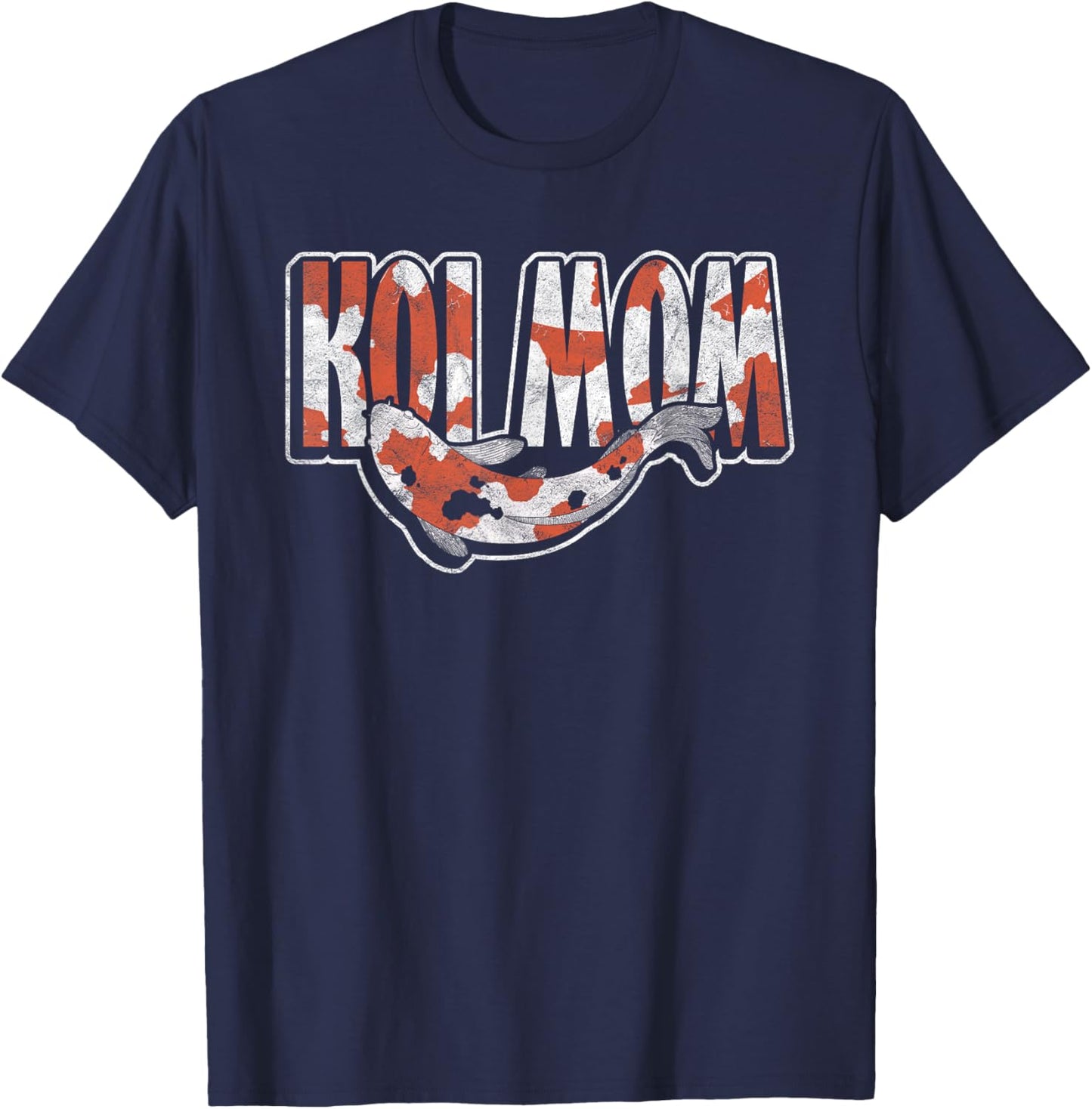 Koi Fish Ornamental Carp Koi Mom T-Shirt - T-Shirt | Navy