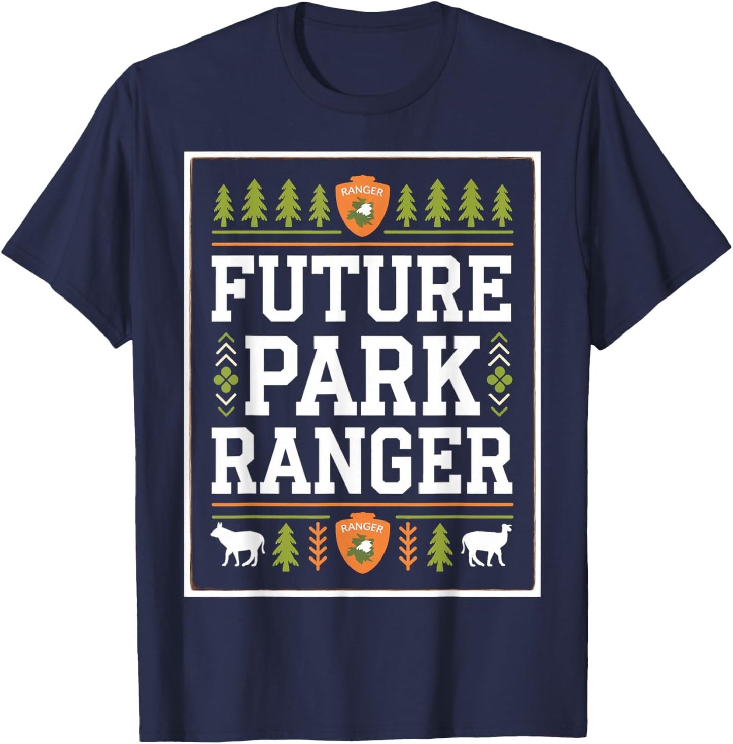 Future Park Ranger Toddler Kids School Women Men T-Shirt - T-Shirt | Navy