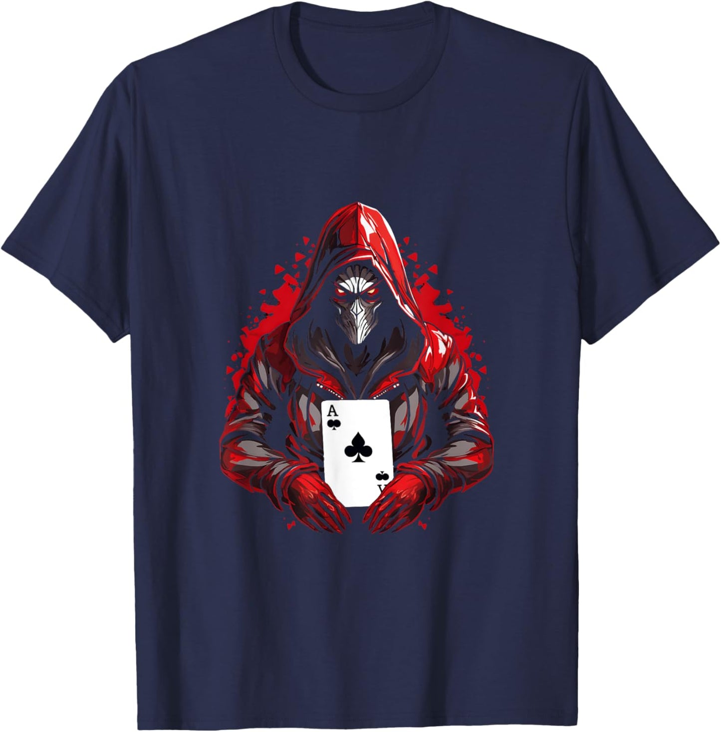 Poker Gambling Funny Casino Play Card Gambler Poker T-Shirt - T-Shirt | Navy