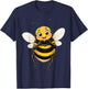 Hummel mit Herz | Süße Hummel mit Herzsymbol T-Shirt - T-Shirt | Navy