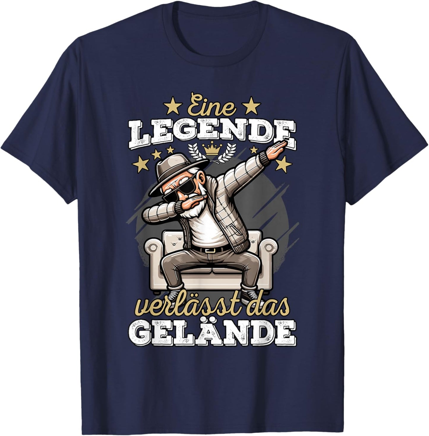 Eine Legende verlässt das Gelände Rente Mann Renteneintritt T-Shirt - T-Shirt | Navy